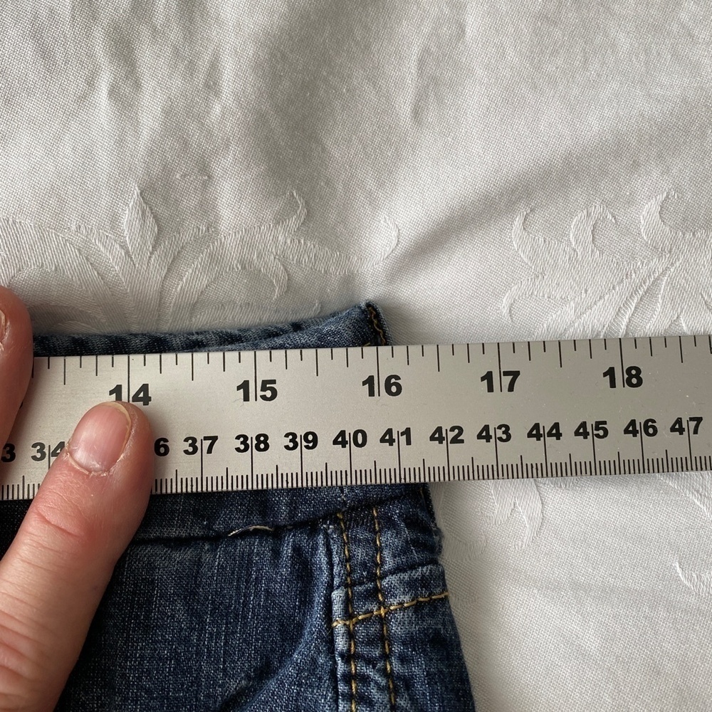 Banana Republic Cuffed Denim Bermuda Shorts Blue Festival Tag: 30 Actual: 32 - Picture 9 of 12